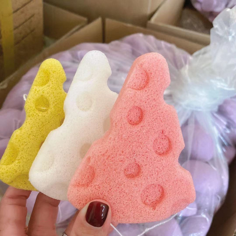 Hot Eco-Friendly Sell 100% Pure Naturally Cleaning Puff Natural Body Facial Konjac Cleansing Sponge Great for Acne and Exfoliating