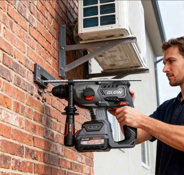 21V Li-ion Battery Operated Rotary Electric Hammers Cordless Drill Cordless Impact Drill Hammer