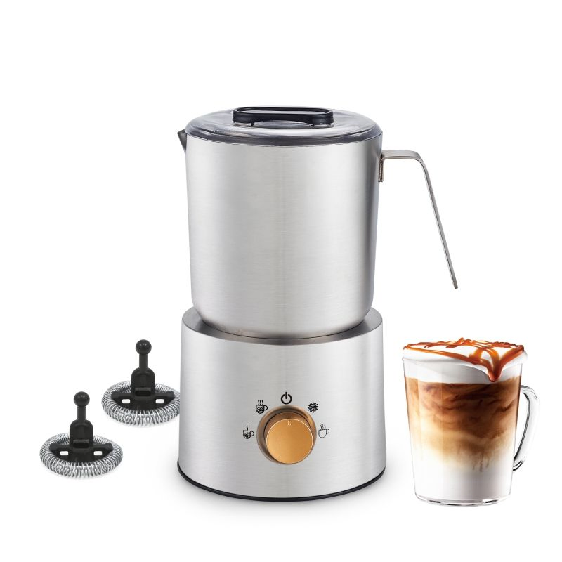 Coffee Shop Detachable Automatic Stainless Steel Electric Milk Frother Warmer for Coffee