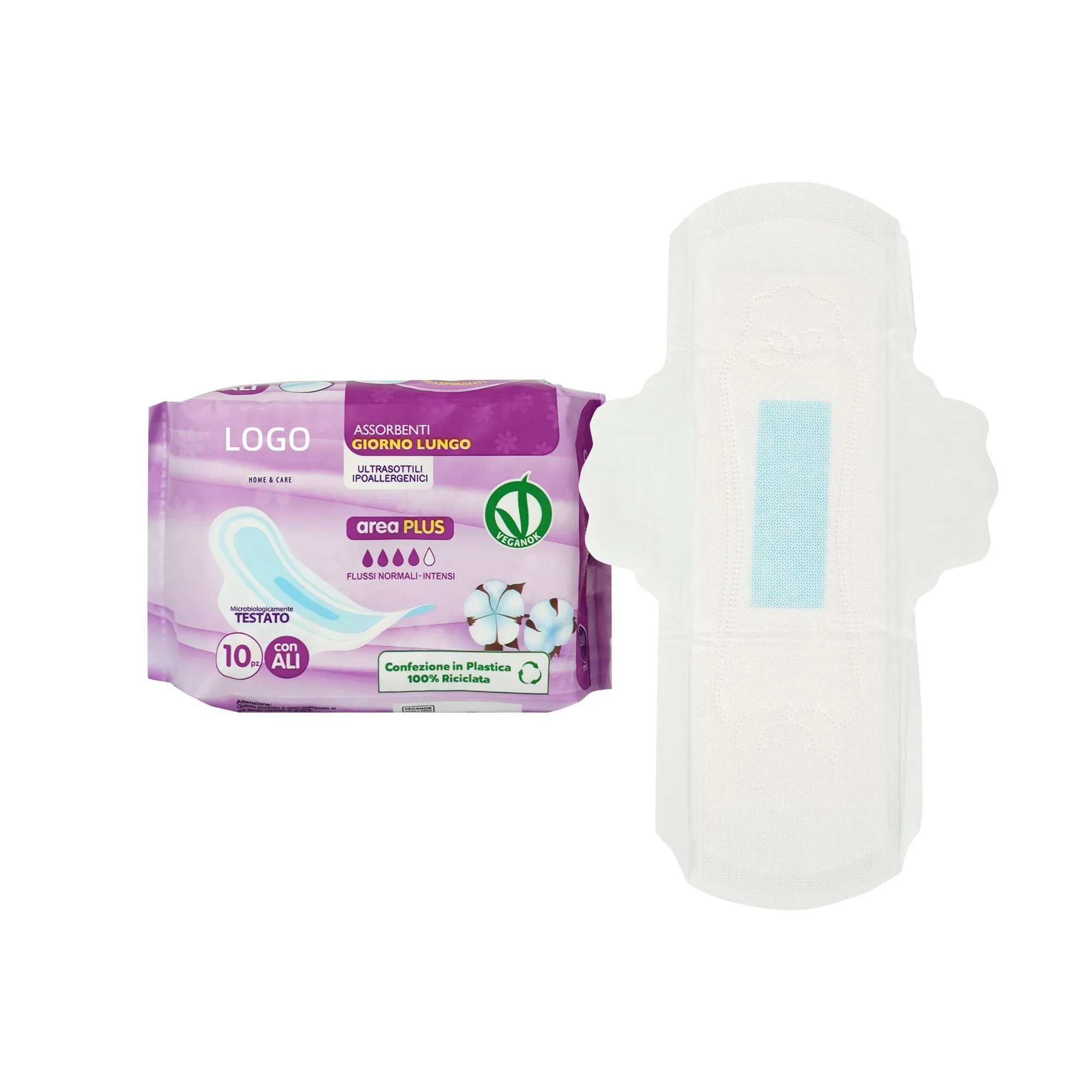 China Super Absorbent Cotton Sanitary Napkin Sanitary Pad for Female