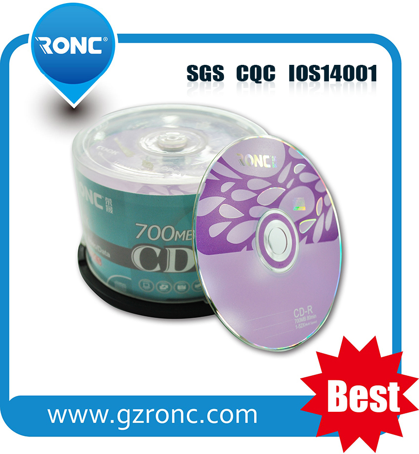 Чистые CD-R диски 52X, 700MB, 80 мин