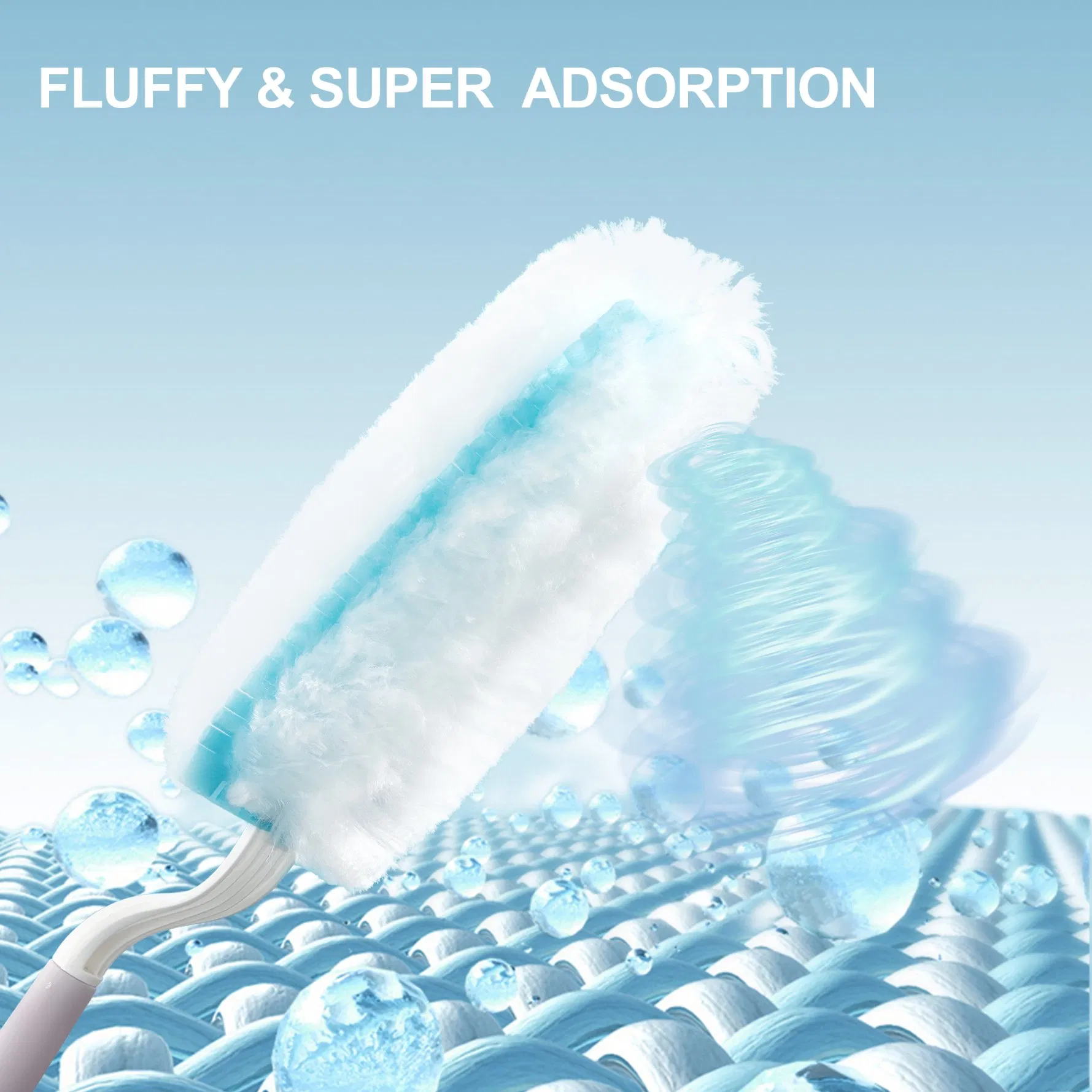 Disposable Duster Set, Super Absorbent Microfiber Duster and Refill Set