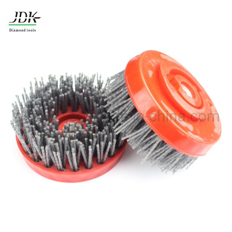 4 Inch Round Silicon Carbide Antique Abrasive Brush for Stones Tool