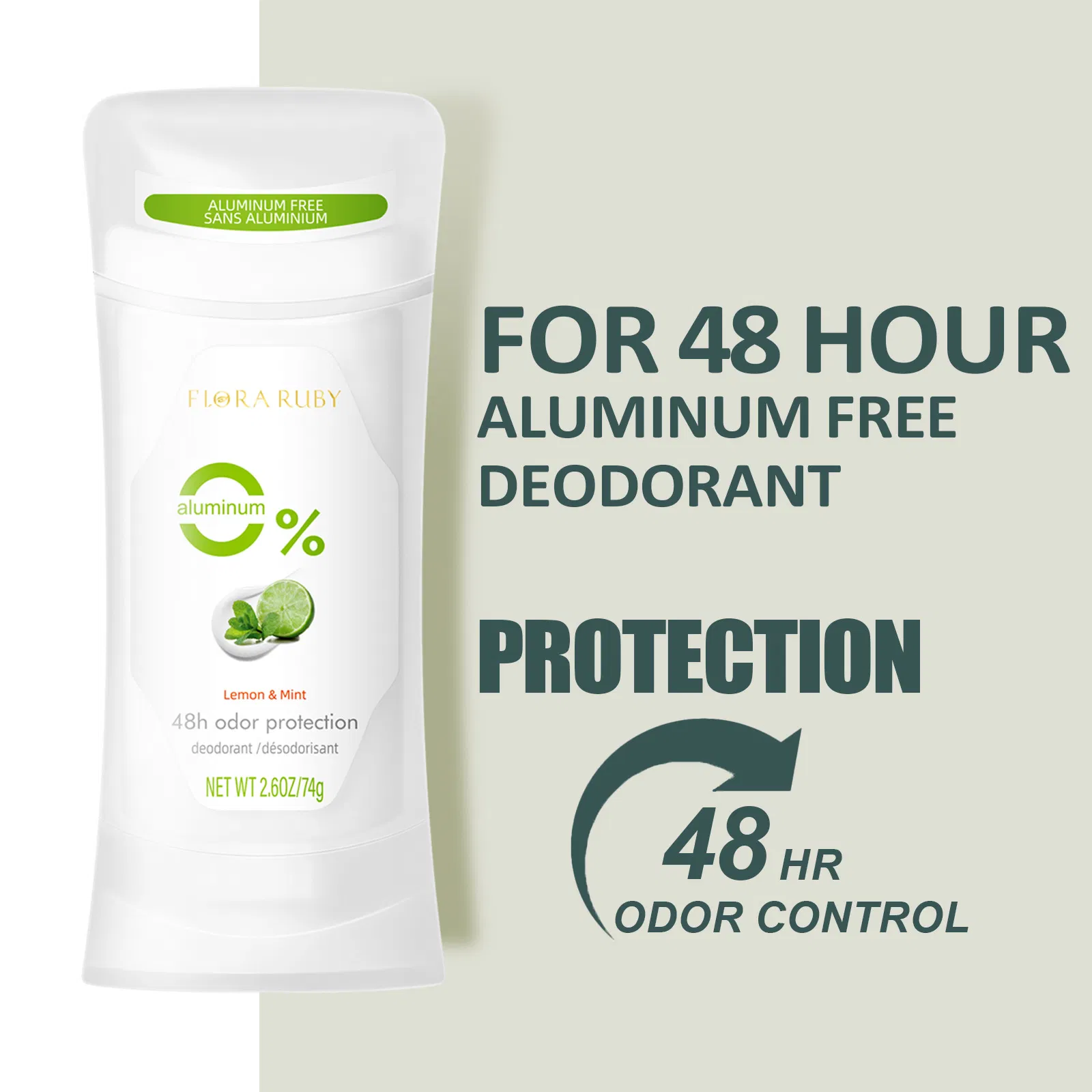 Gentle Portable Deodorant with Refreshing Organic Pearl Beads