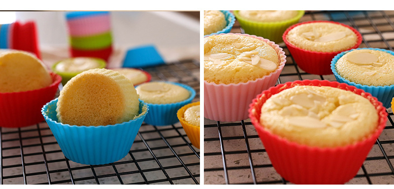 Nonstick Silicone Muffin Cups - Reusable, BPA-Free Baking Liners