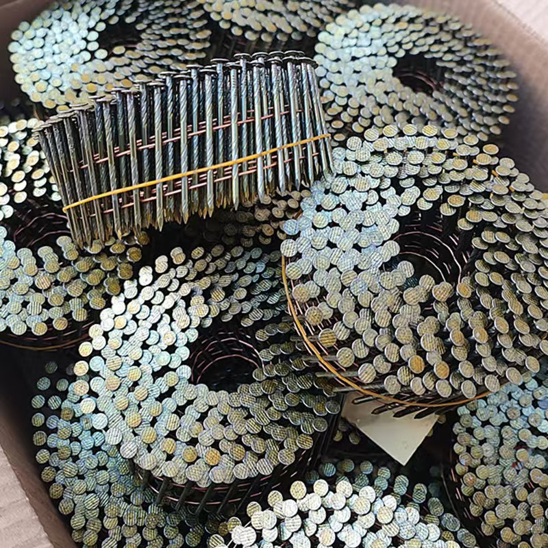 Wholesale 1 3/4 Coil Roofing Nail Galvanized Steel Common Nail with Smooth Shank 3 1/4 Galvanized Ring Shank Pallet Coil Nail