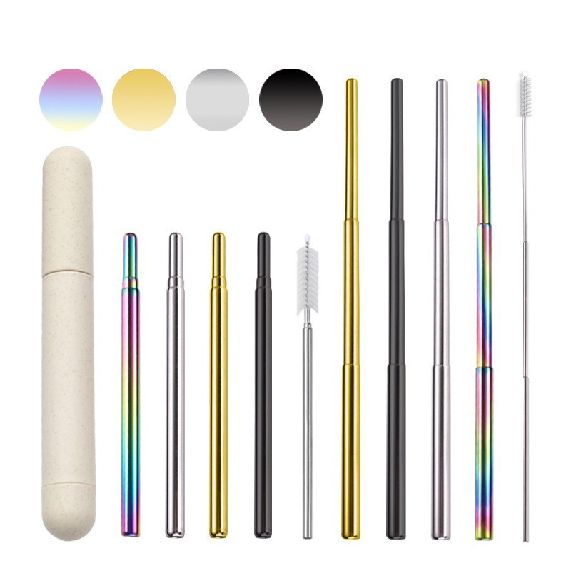 Food Grade Approved Stainless Steel Straws Reusable Metal Drinking Straws