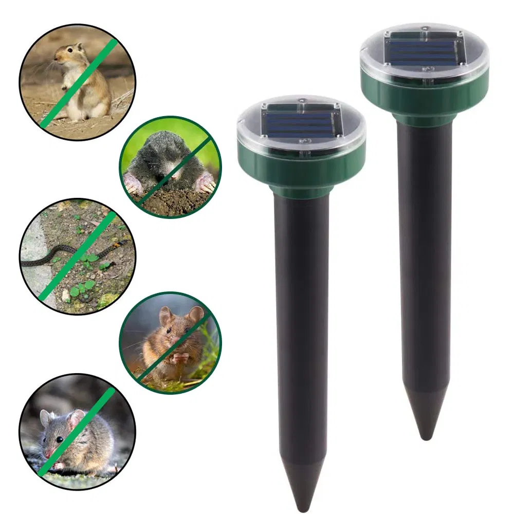 Household Garden Yard Solar Powered Ultrasonic Pest Snake Mouse Repeller