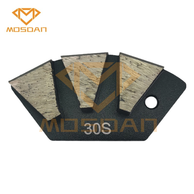 National Grinding 3 Segment Diamond Grinding Disc Plate Tools for Concrete Terrazzo Floor