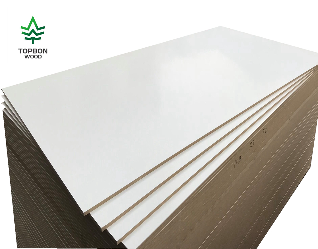 White Color Melamine MDF Furniture Grade