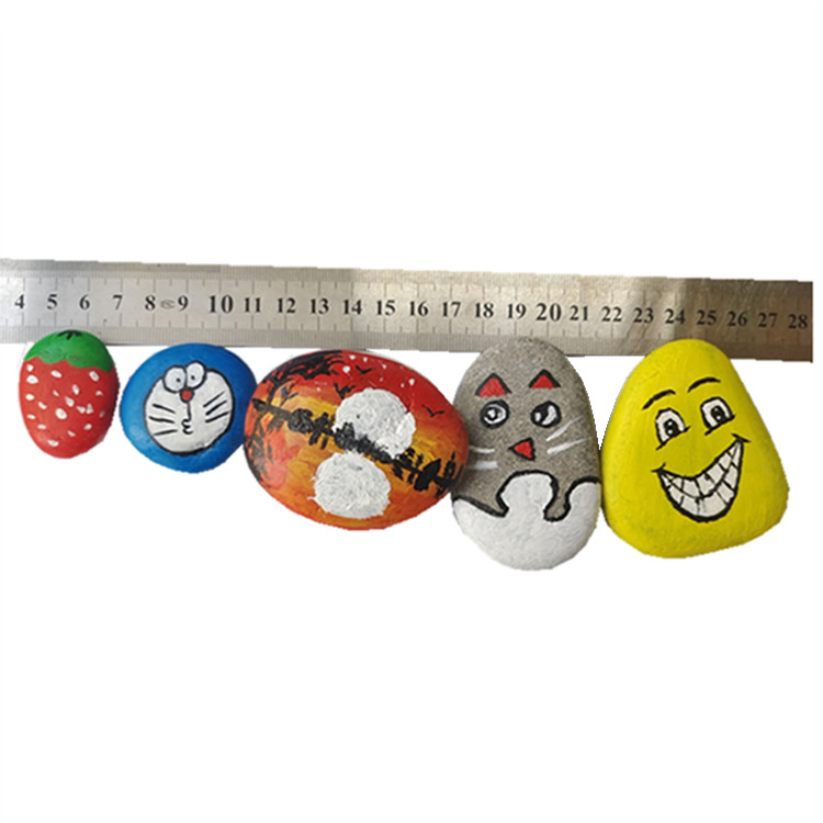 Natural River Pebbles Children Loved Handcraft Animal Painting Drawing Pebbles