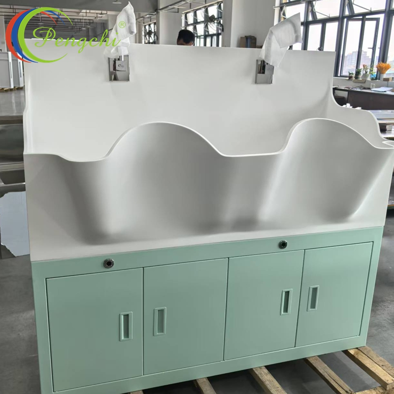 Wave Style DuPont Corian Automatic Faucet Sink