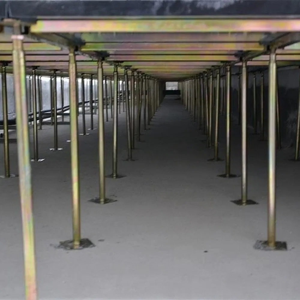 Lingding Anti-Seismic Design Galvanized Steel Solid Stringer Reinforced Business Pedestal