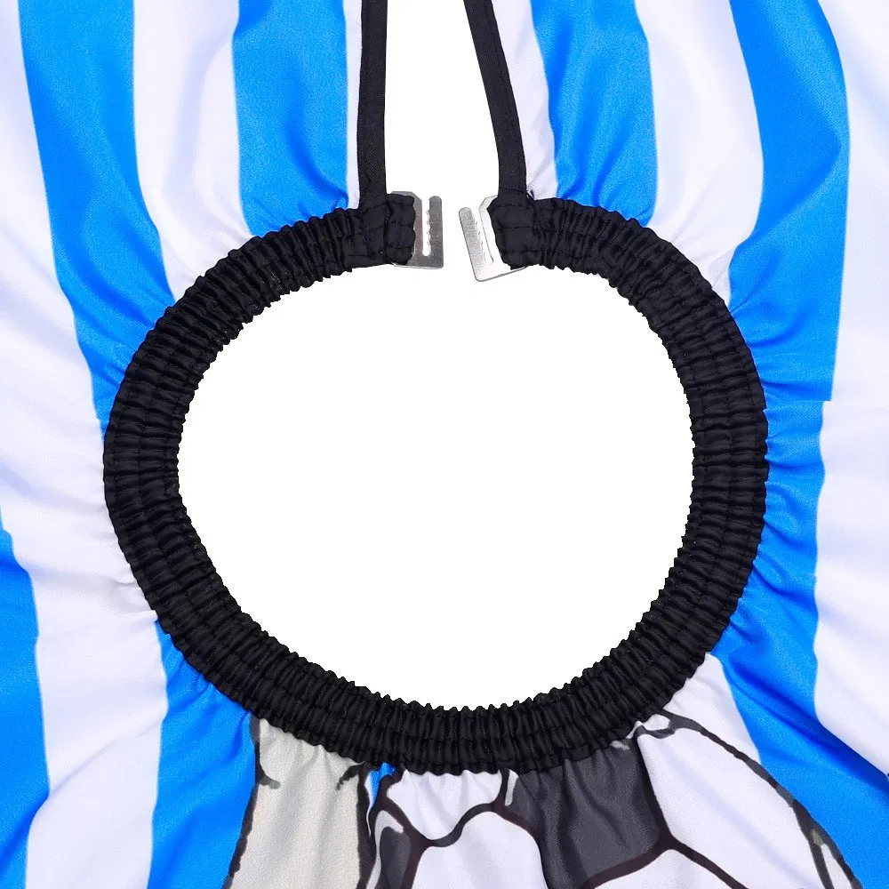 Waterproof Hair Cutting Polyester Fabric Hairdresser Cape Custom Logo Salon Capes for Barbershop