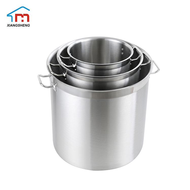 Xiangsheng OEM ODM Stainless Steel Custom Pot with Custom Bottom, Lid, Handle