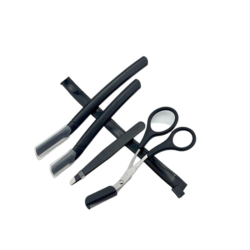 4 PCS Eyebrow Grooming Set Pointed Tip Stainless Steel Eyebrow Tweezer