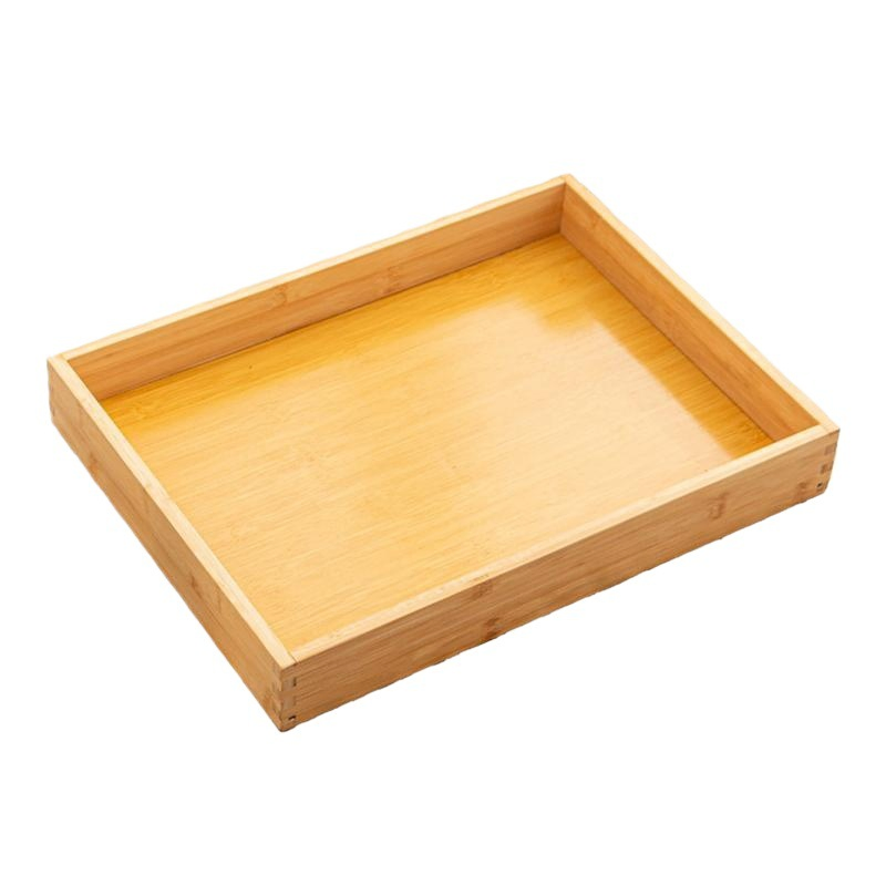 Natural Bamboo Fruit Basket/Large Capacity Bamboo Serving Tray