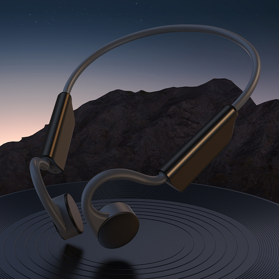 Neckband Ear Sport Earphones Open Ear Wireless Air Conduction Headsets Bone Conduction Headphones