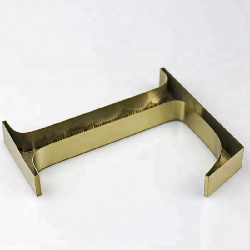 Stainless Steel Fabricated Letter Brass Plating Channel Letters