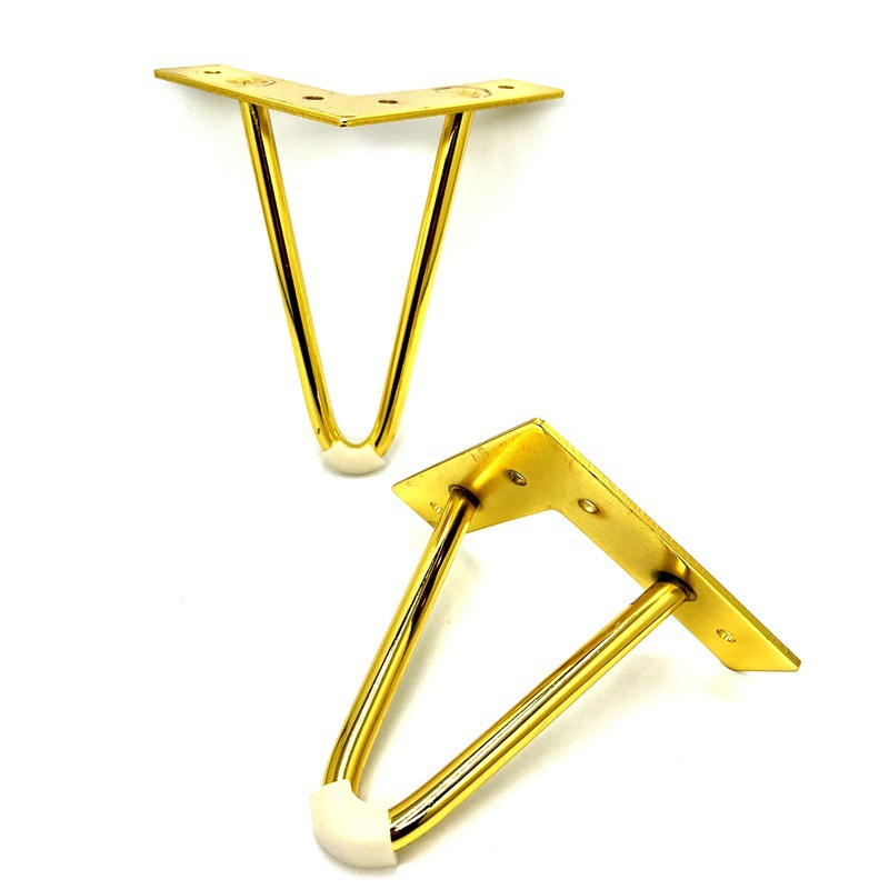 Modern Furniture Hardware Accessories V-Shaped Metal Sofa Legs Cabinet Coffee Table Legs