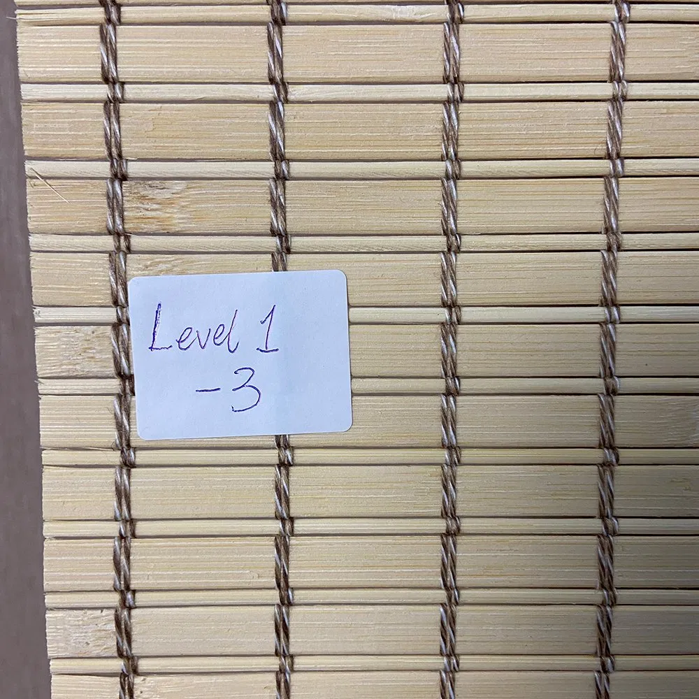 Classic Style Cream Natural Flat Bamboo Blind