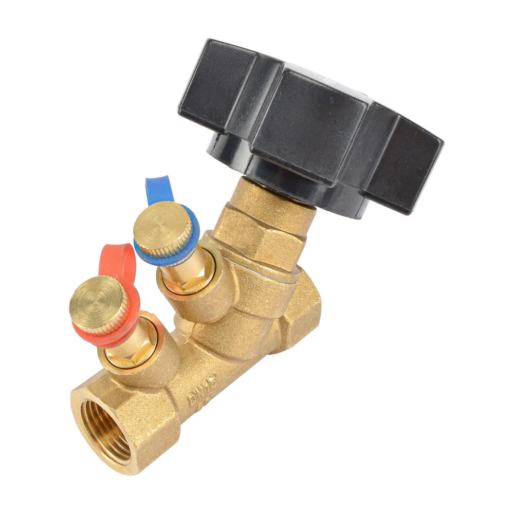 Bsp Thread House Heating Forged Brass Static Balancing Valve
