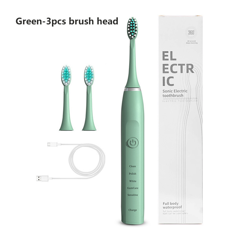 5 Speed Electric Toothbrush USB Charging Fully Automatic Soft Bristle Toothbrush Ipx7 Waterproof