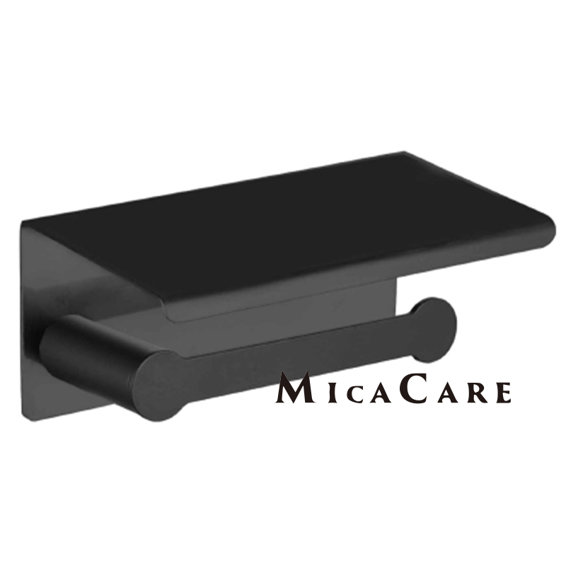 Chic Black Towel Ring with Elegant Spray Paint Finish for Bathroom Design