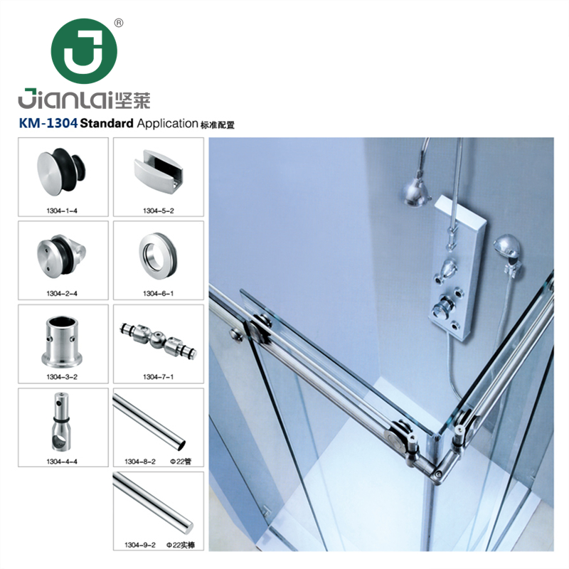 Furniture Hardware Frameless Glass Sliding Door Shower Enclosure Cabin