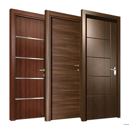 China Suppliers Latest Design Wooden Door Solid Wood Door Modern Flush Door