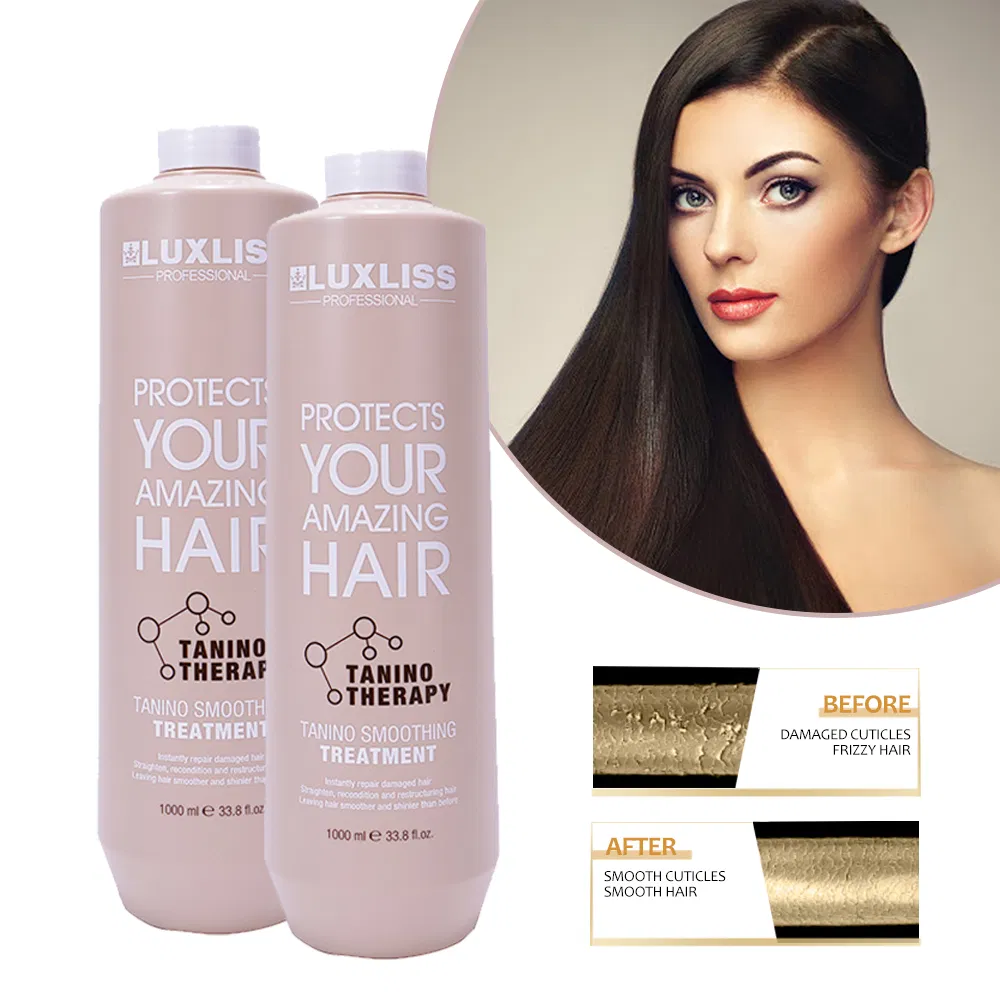 Luxliss Private Label Wholesale Moisture Hair Cream Tanino Treatment Hair Straightening Cream