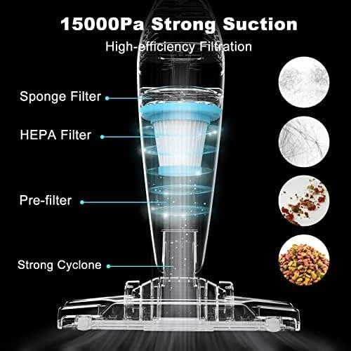 Ultra Quiet Stick Vacuum Cleaner 400W for Pet Hair Removal