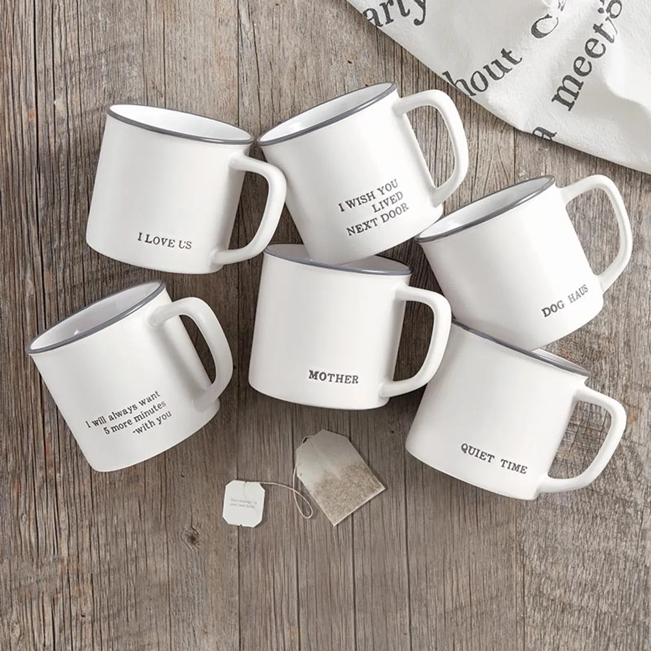 Durable Enamel Coffee Mug with Customizable Designs for Gifts