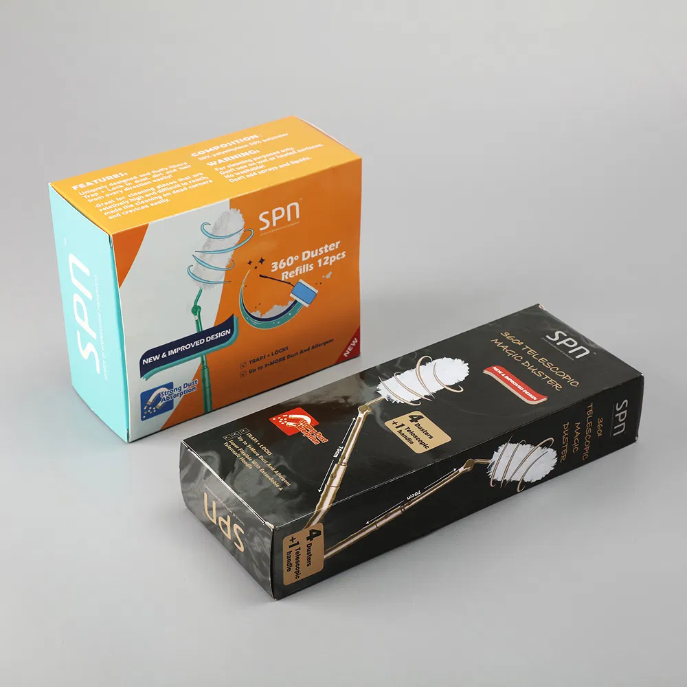 360degree Hot Sale OEM Commercial Use Soft Pack, Boxes and So on Feather Duster for Cleaning