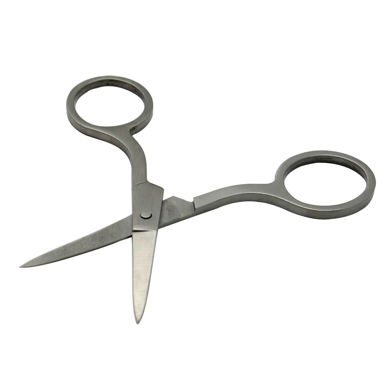 3mm Thickness 3.5inch Stainless Steel Eyebrow & Nose Hair Manicure Cuticle Scissors
