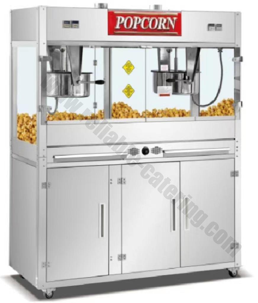 Commercial Popcorn Maker Machine Price Operated Popcorn Maker with Mobile Tricycle Cart Cinema Equipment for Sale