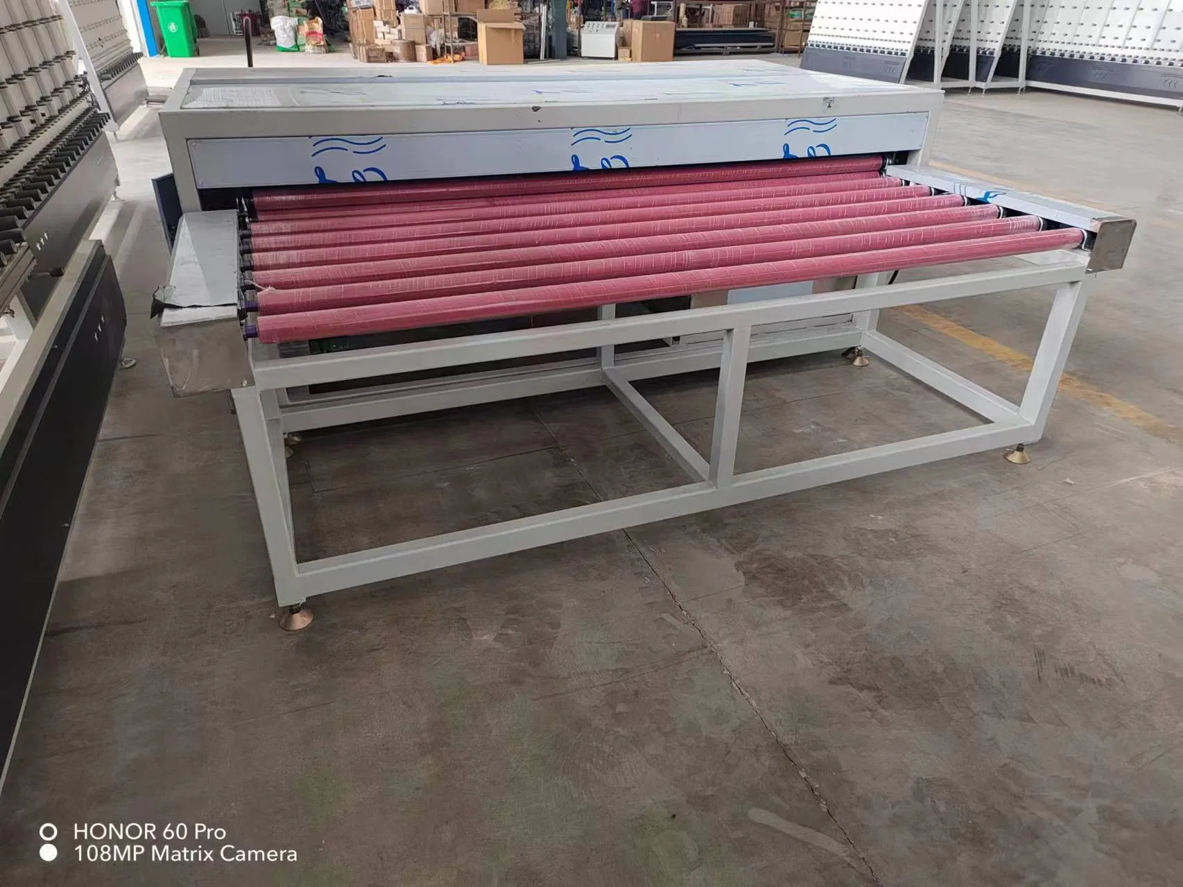 ISO CE Insulating Hollow Glass Production Line Water Washing and Hot Press Horizontal Tilting Combination Table