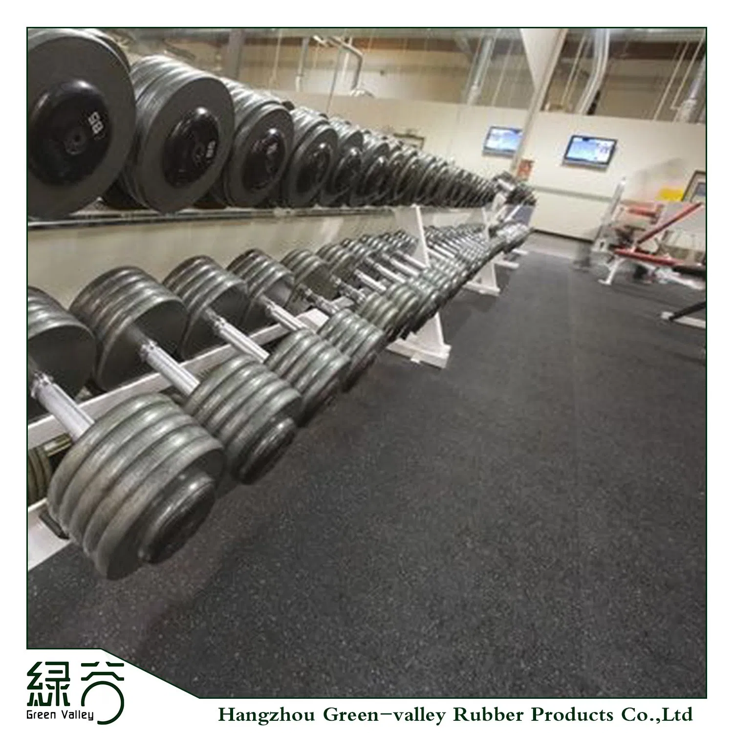 Indoor Crossfit Fitness Rack EPDM Mat Rubber Roll Floor