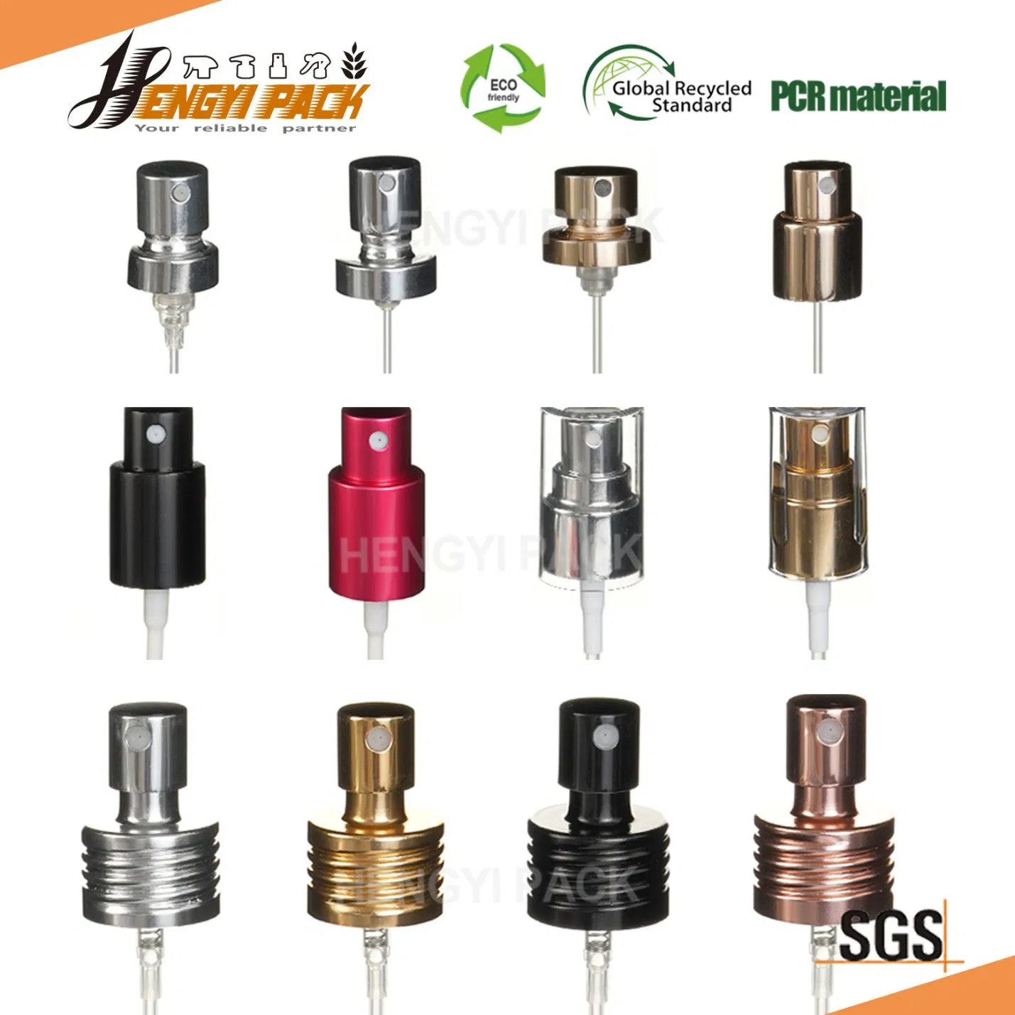 Factory 24/410 28/410 Fine Mist Sprayer / Aluminium UV Coated Metal Spray Head / Mini Handy Pump Nozzle Cap / Chemical Resistant No Metal Plastic Sprayer