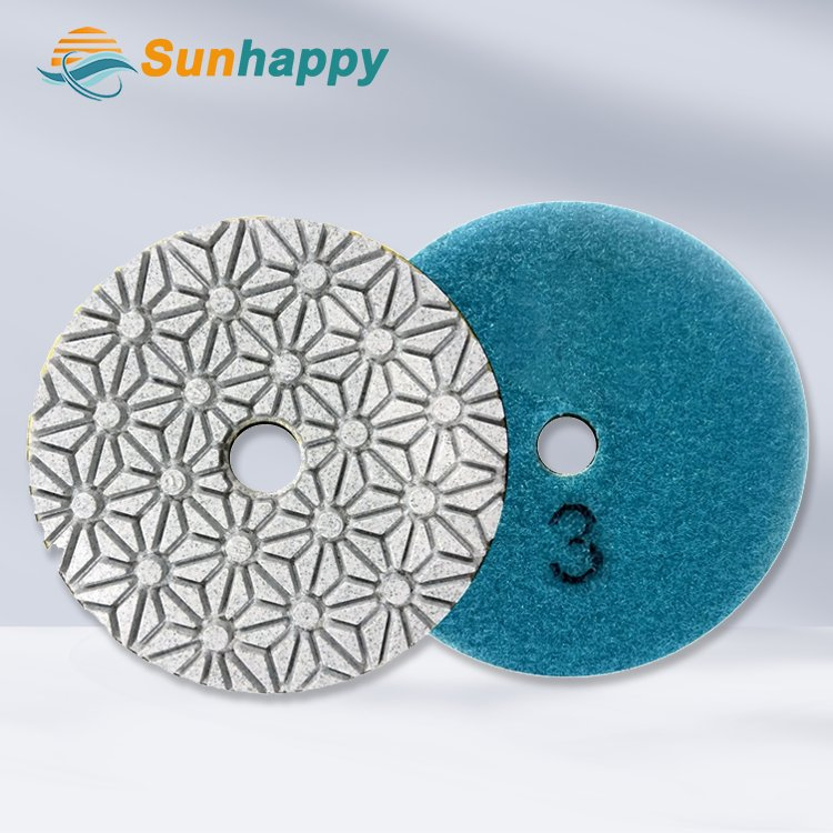 100mm Wet Diamond Polishing Pads Granite Marble Concrete Cement Epoxy Floor Resin Flexible Polishing Pads
