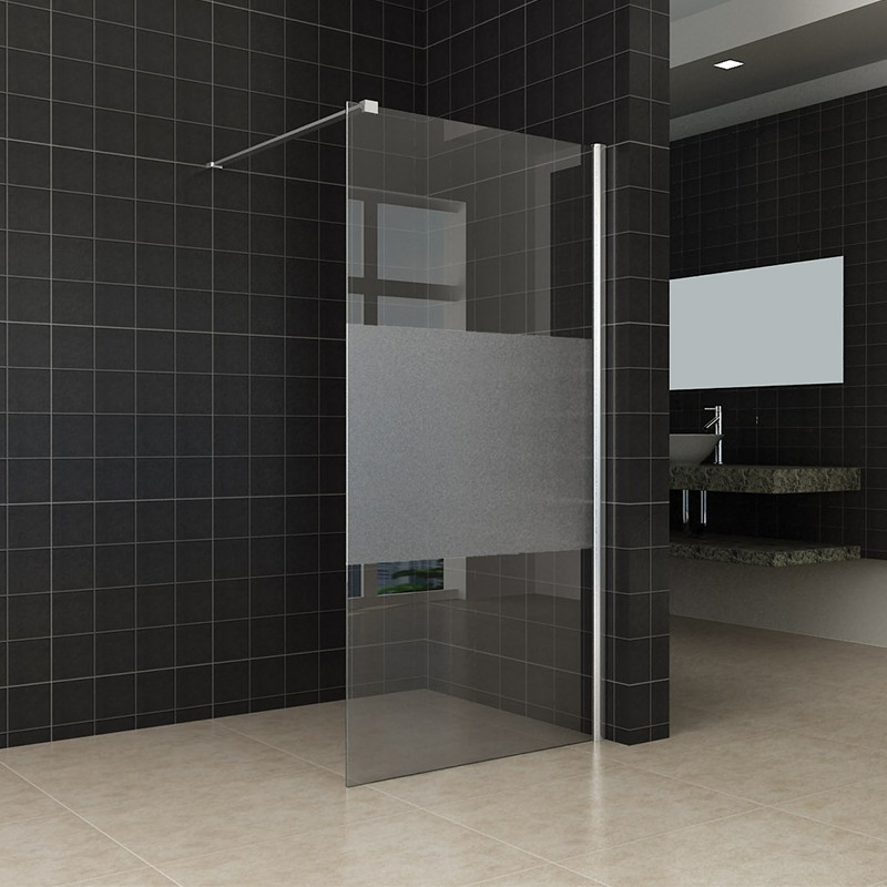 Hangzhou 10mm Clear Tempered Glass Walk in Shower Wall Nano
