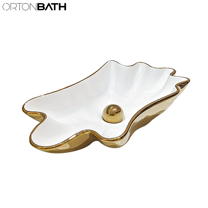 Раковина круглая керамическая Ortonbath для ванной