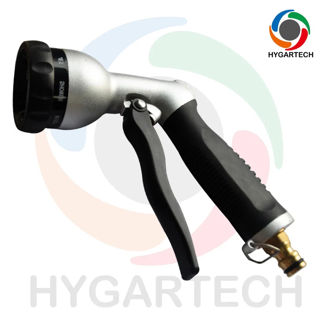 Metal 8-Model Garden Hose Nozzle Down Pressure Washer with Front Trigger Control