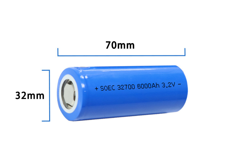 Cylindrical LiFePO4 Battery Cell 3.2V 5000mAh 3c