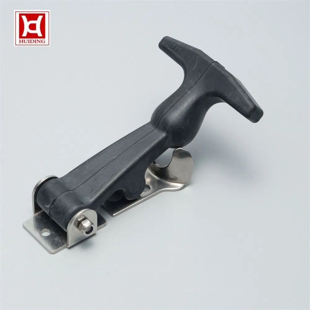 Toolbox Cooler Black T-Handle Rubber Flexible Pull Down Toggle Latch Draw Latches