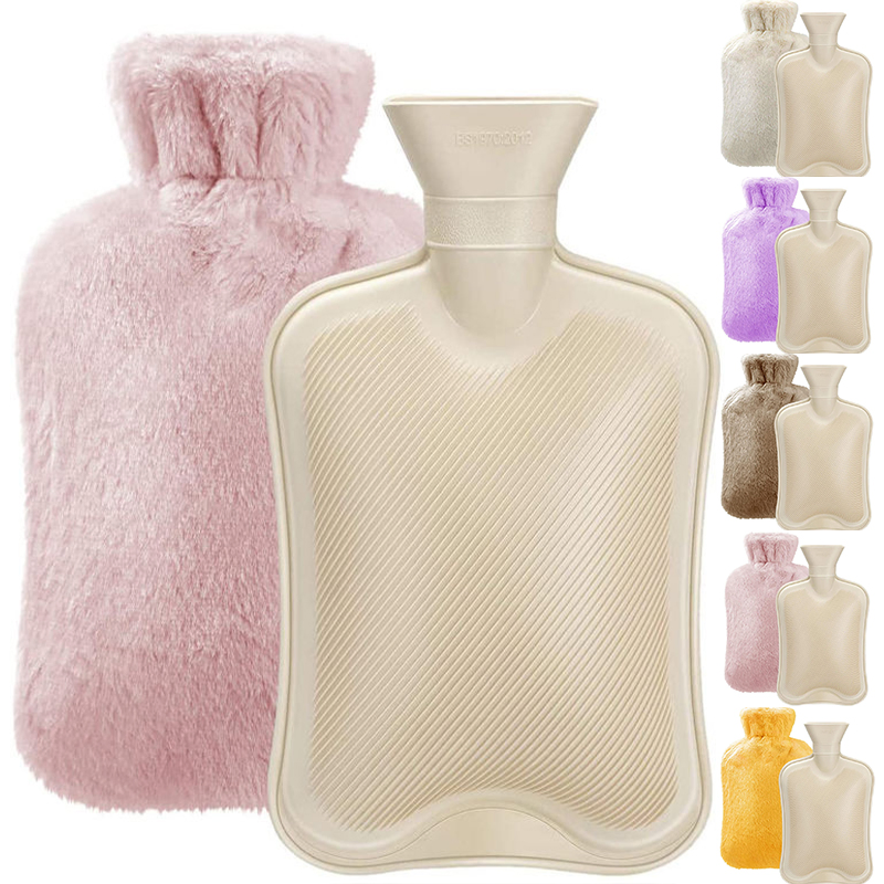 500ml/1000ml PVC Hand Warmer Hot Water Bottle Bag with Cover