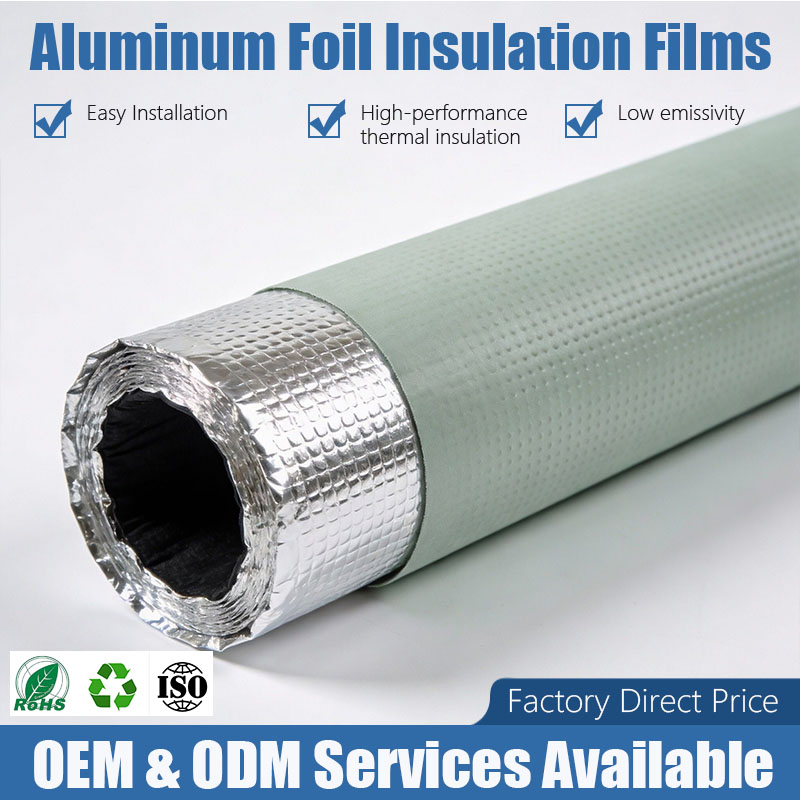 Heat Insulation Aluminum Foil Films Factory Direct for Building Applications