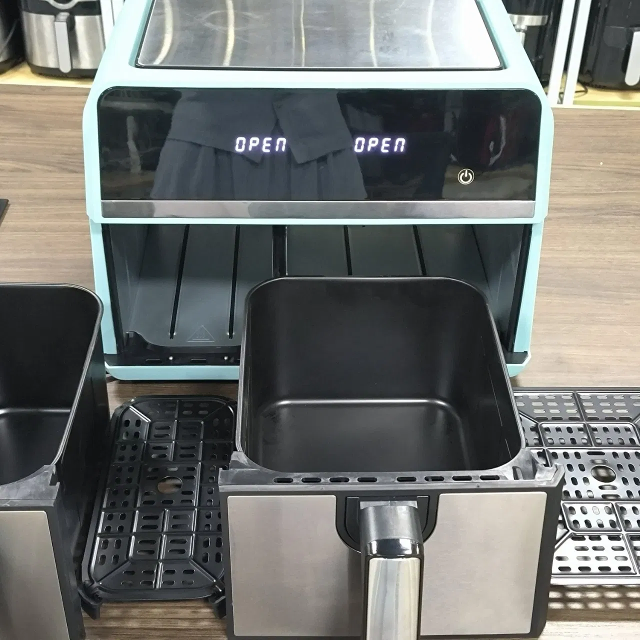 Large Capacity 9L Double Basket Air Fryer New Style High Quality Visual Window Hot Sale Best Value