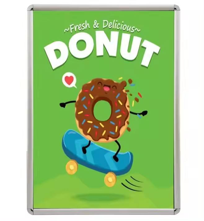 Premium Aluminum Snap Frame with Round Corners for Posters