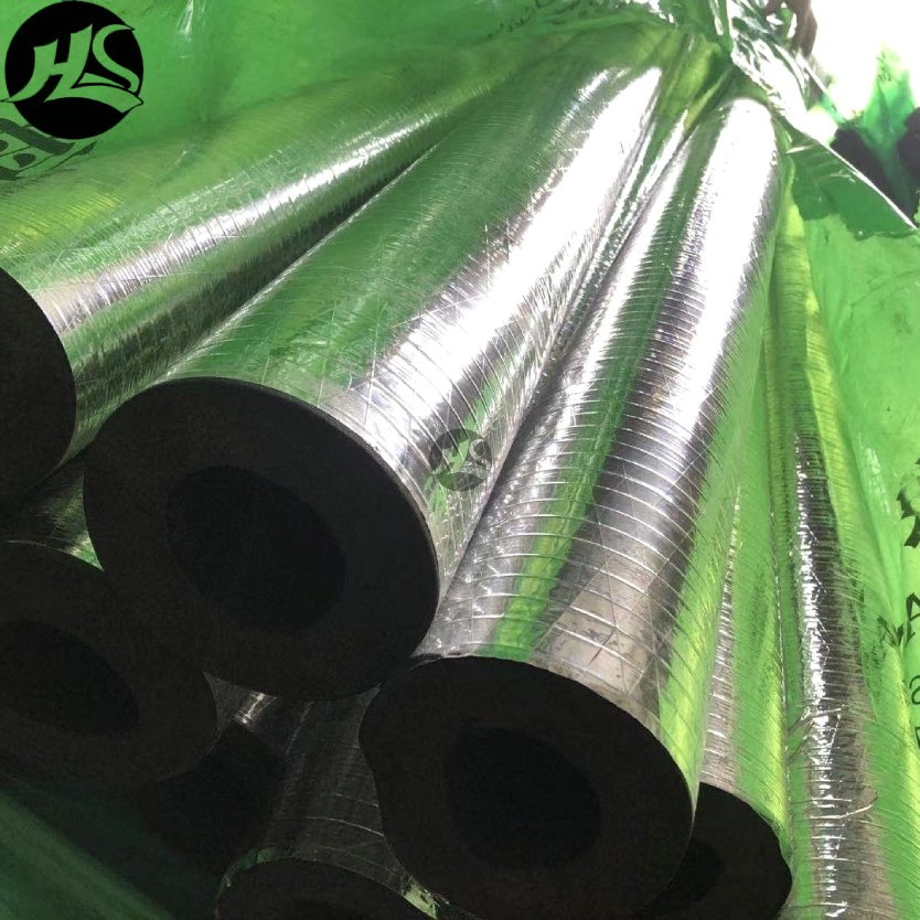 Firstflex NBR/PVC Flexible and Easy to Install Good Insulation Aluminum Foil Facing Rubber Foam Pipe for Industrial Pipework